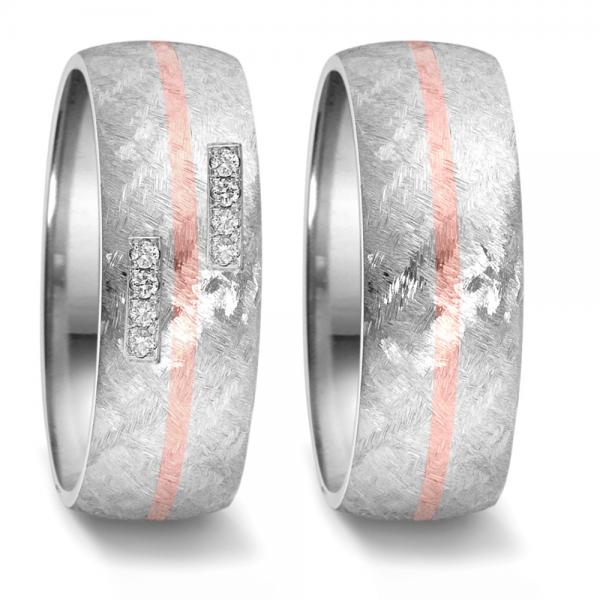 Partnerringe Edelstahl von TeNo  308132 + 308130