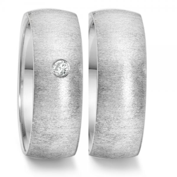 Partnerringe Edelstahl von TeNo  669.2617 + 669.2600