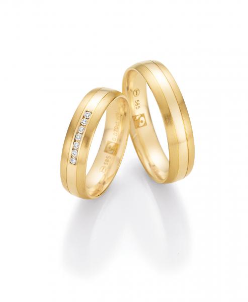 Trauringe Gelbgold von Ruesch 33/30030-050