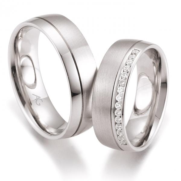 Trauringe Weissgold von Gerstner 4/28471/6,6