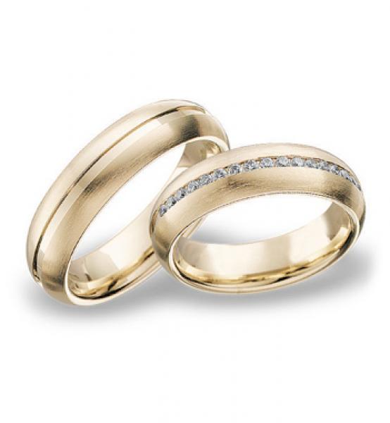 Trauringe Gelbgold von Breuning 48 001510 / 48 001520