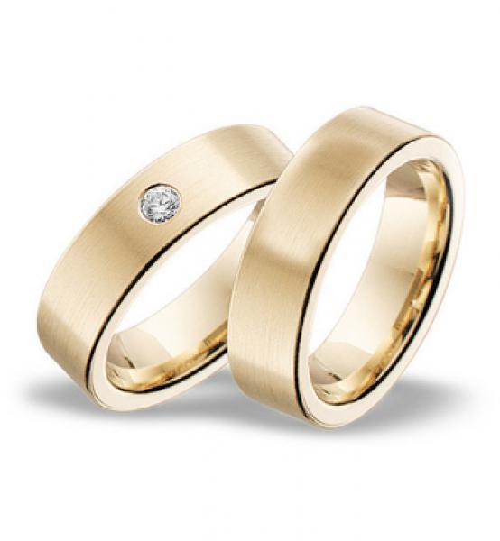 Trauringe Gelbgold von Breuning 48 001570 / 48 001580