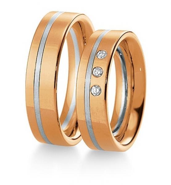 Trauringe Weiss-Gelbgold von Breuning 48/033200