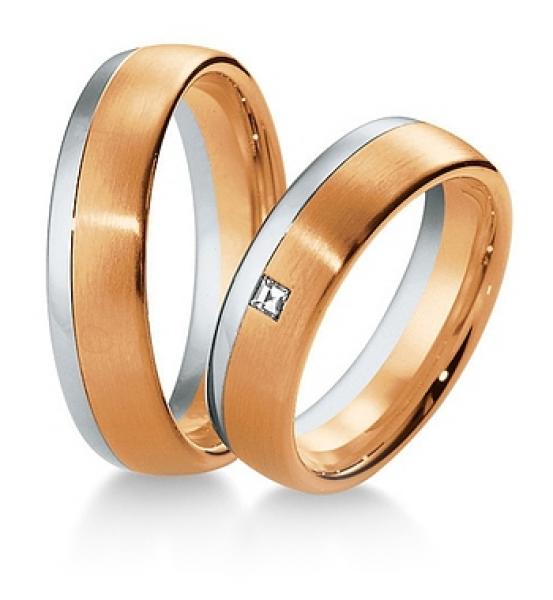 Trauringe Weiss-Gelbgold von Breuning 48/034200