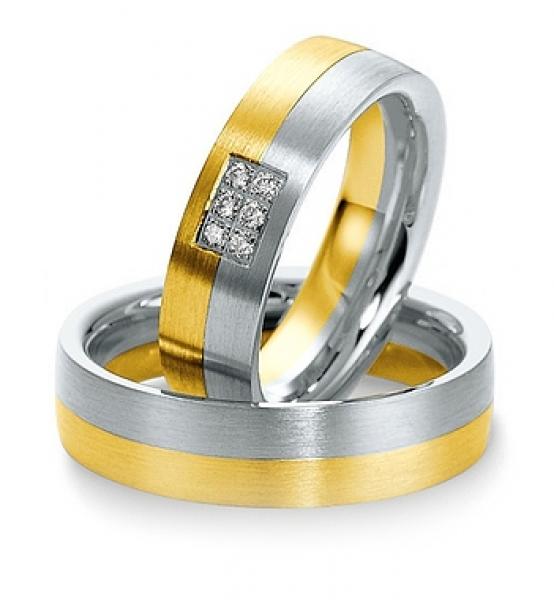 Trauringe Weiss-Gelbgold von Breuning 48/035500