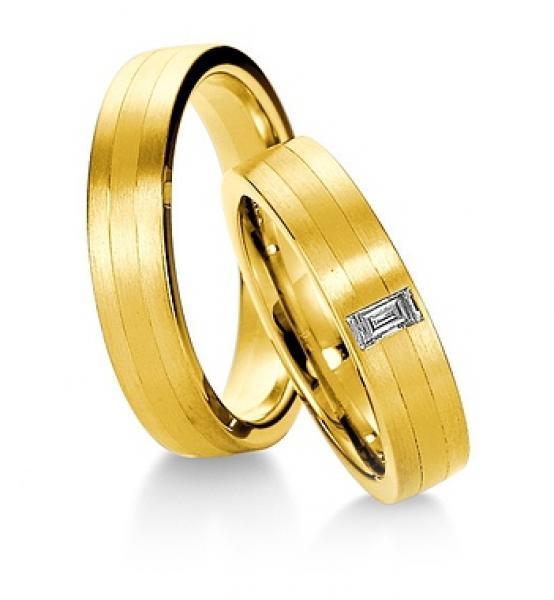 Trauringe Weiss-Gelbgold von Breuning 48/036500