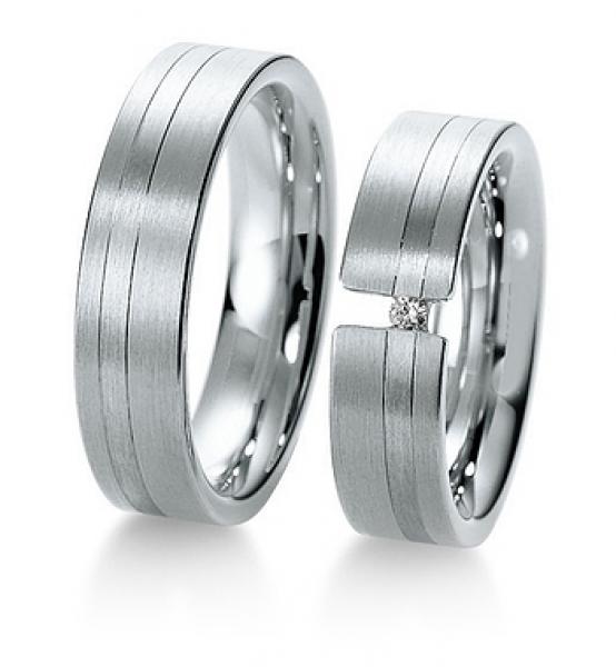 Trauringe Weiss-Gelbgold von Breuning 48/040090