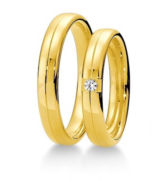 Trauringe Gelbgold von Breuning 48 040250 / 48 040260