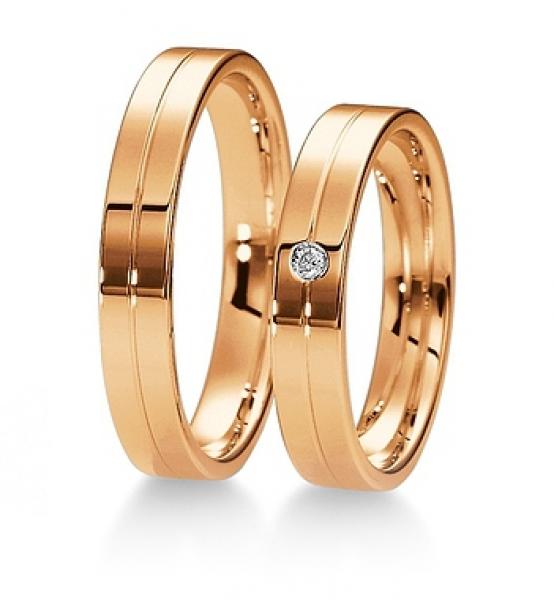 Trauringe Weissgold von Breuning 48 040270 / 48 040280