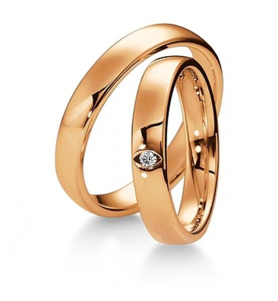 Trauringe Weissgold von Breuning 48 040310 / 48 040320