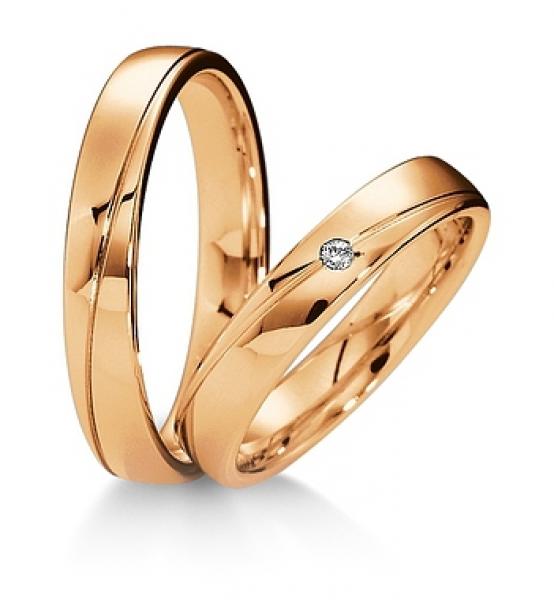 Trauringe Weissgold von Breuning 48 040330 / 48 040340