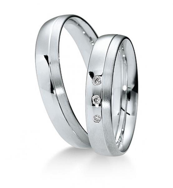 Trauringe Weissgold von Breuning 48 040350 / 48 040360