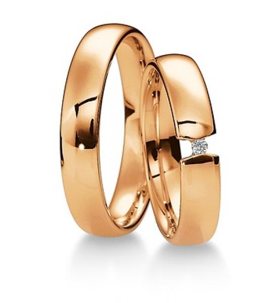 Trauringe Weissgold von Breuning 48 040370 / 48 040380