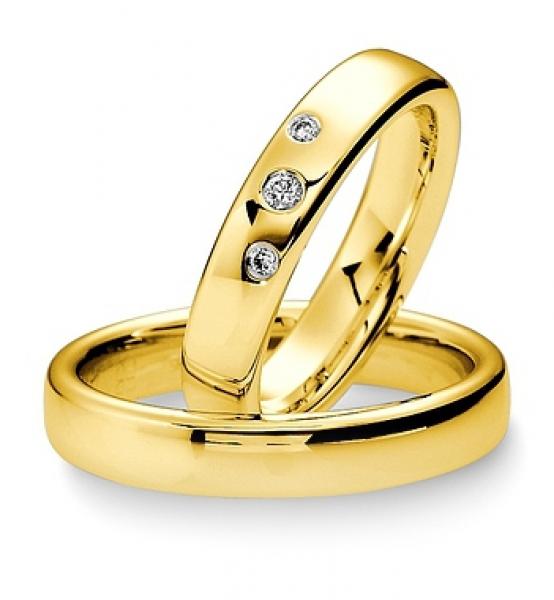 Trauringe Weissgold von Breuning 48 040390 / 48 040400