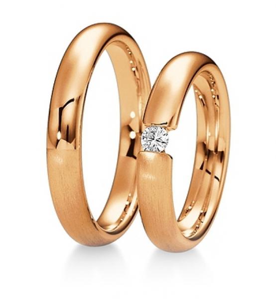 Trauringe Weissgold von Breuning 48 040410 / 48 040420