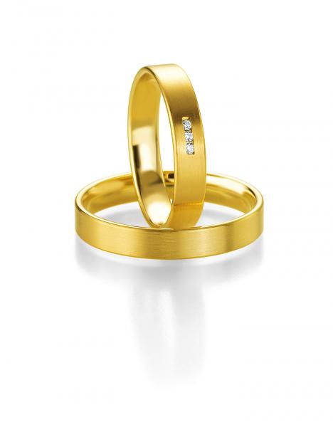 Trauringe Gelbgold von Breuning 48/04403 + 48/14403