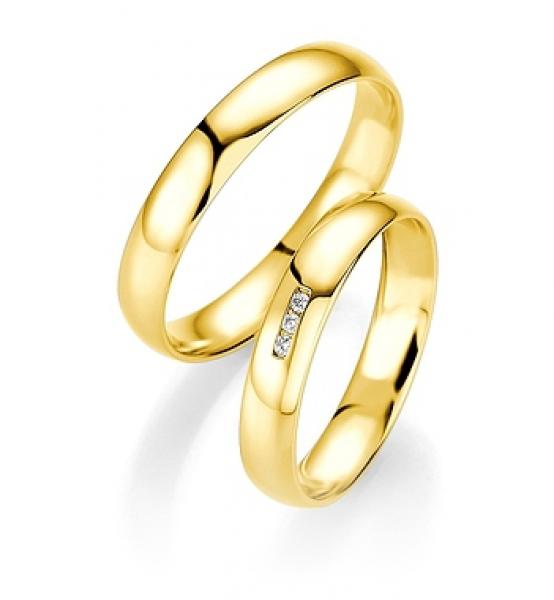 Trauringe Weissgold von Breuning 48/04407 + 48/14407