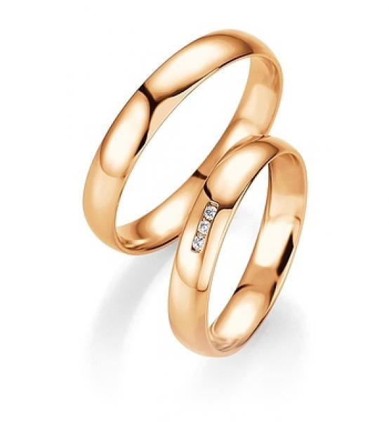 Trauringe Weissgold von Breuning 48/04407 + 48/14407
