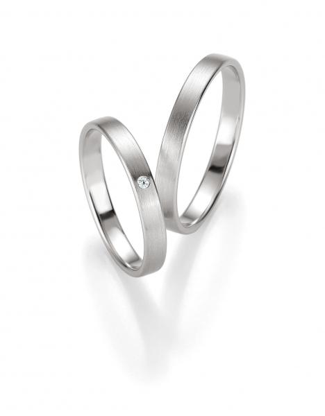 Trauringe Weissgold von Breuning 48/04411+ 48/14411