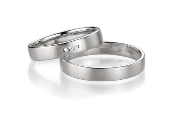 Trauringe Weissgold von Breuning 48/04413+ 48/14413