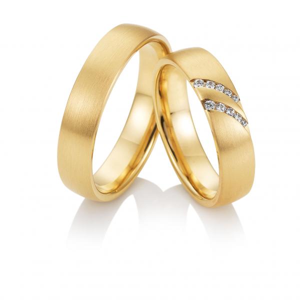 Trauringe Gelbgold von Breuning 48/04515 + 48/04516