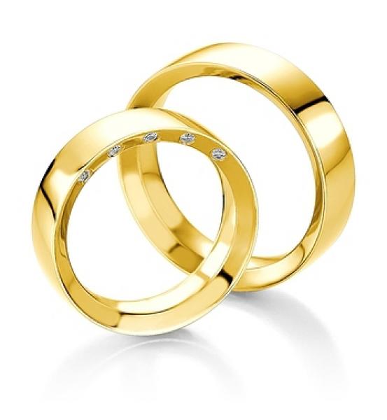Exclusive Trauringe von Breuning DR 052230 / HR 052240