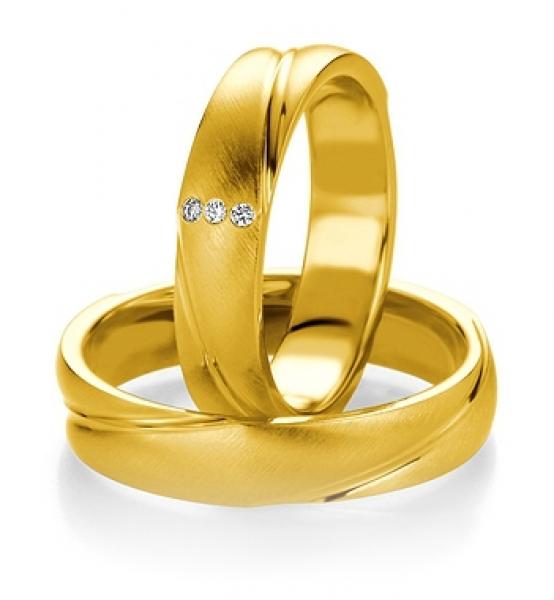 Trauringe Gelbgold von Breuning DR 052530 / HR 052540