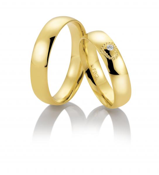 Trauringe Gelbgold von Breuning DR 057290 / HR 057300