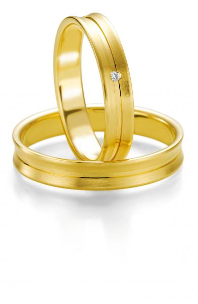 Trauringe Gelbgold von Breuning 48/07129 + 48/07130