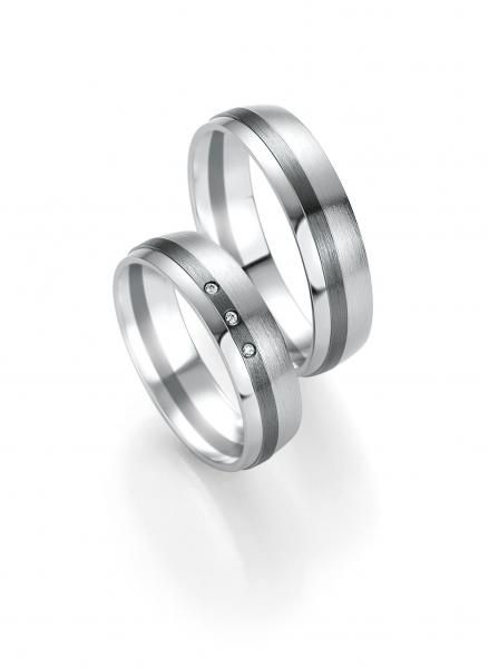 Trauringe Weissgold von Breuning 48/07157 + 48/07158