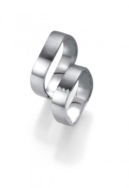 Trauringe Weissgold von Breuning 48/07159 + 48/07160