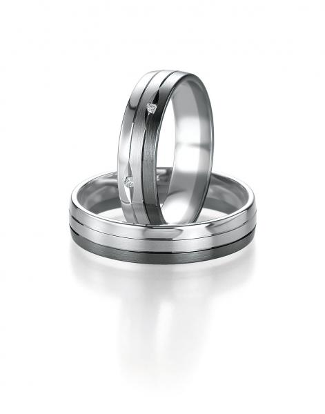 Trauringe Weissgold von Breuning 48/07167 + 48/07168