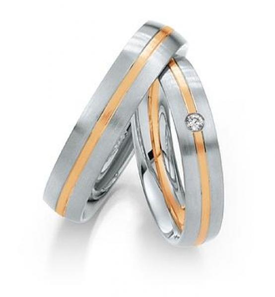 Trauringe Weiss-Gelbgold von Saint Maurice 812180 / 812190