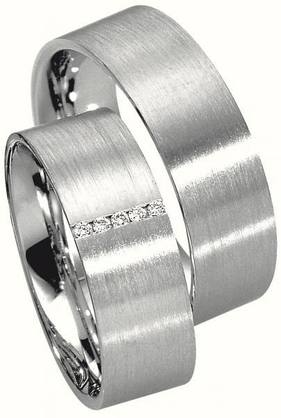 Trauringe Weissgold von Saint Maurice 49-81288 + 49-81289