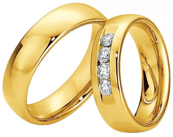 Trauringe Gelbgold von Saint Maurice 49-81332 + 49-81333