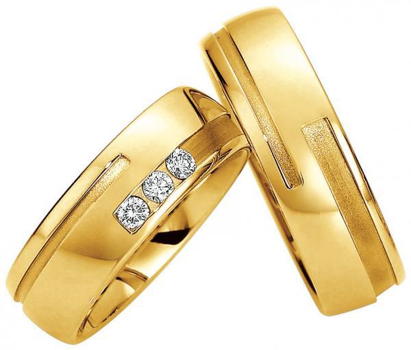 Trauringe Gelbgold von Saint Maurice 49-81334 + 49-81335