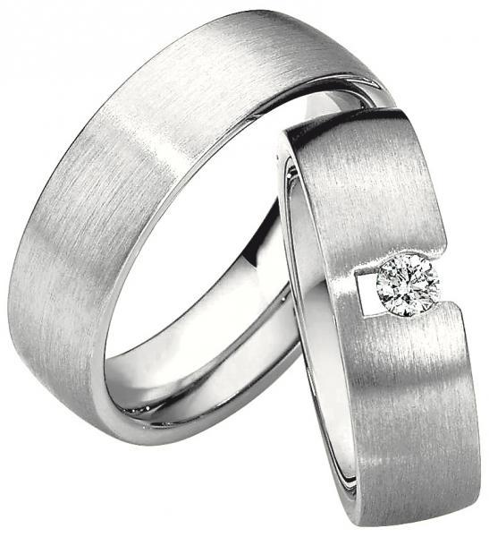 Trauringe Weissgold von Saint Maurice 49-81340 + 49-81341