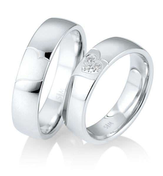 Saint Maurice Trauringe Weissgold 49855400