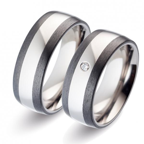 Trauringe Carbon von Titan Factory 52475/000/000/2050