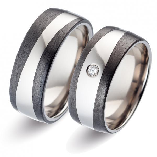 Trauringe Carbon von Titan Factory 52482/000/000/2050