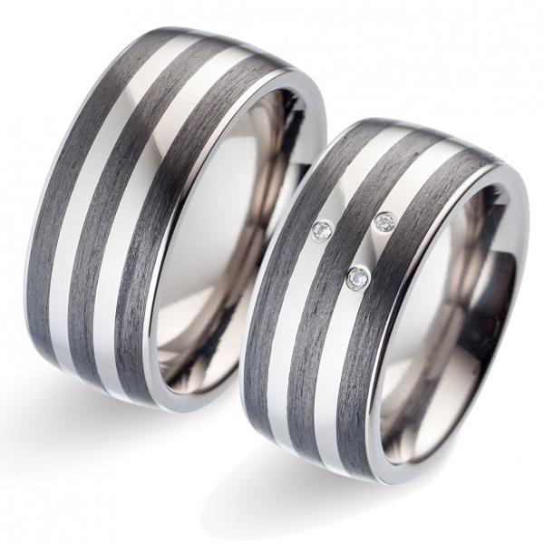 Trauringe Carbon von Titan Factory 52484/000/000/2050