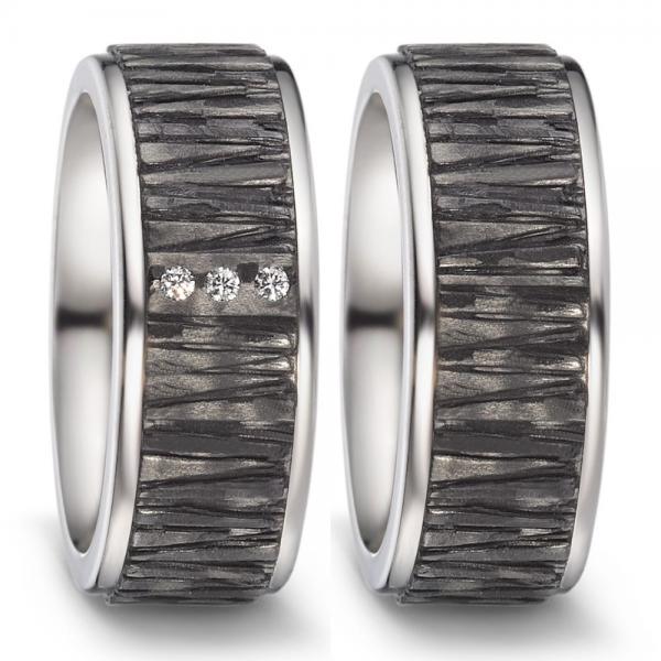 Trauringe Carbon von Titan Factory 52546/001/003/2050