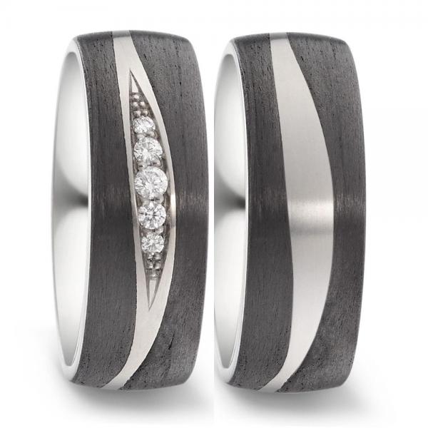 Trauringe Carbon von Titan Factory 52548/001/009/2050