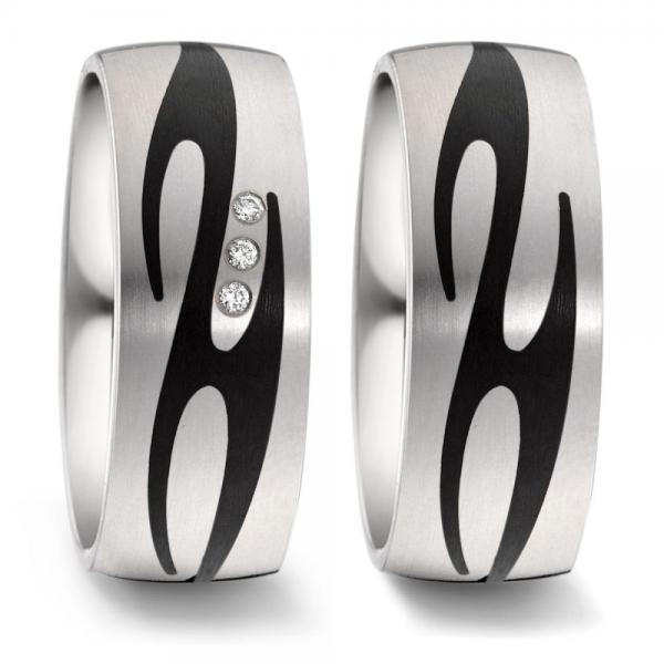 Trauringe Carbon von Titan Factory 52551/001/142/2050