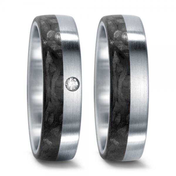 TeNo Trauringe Carbon  59655/003/000/1060 +59655/003/002/1060