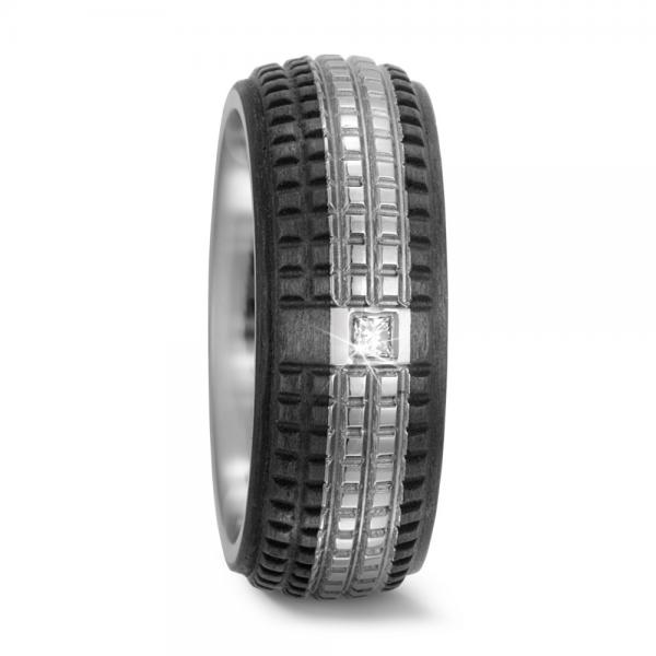 Trauringe Carbon von Titan Factory 52503/001/C70/2050