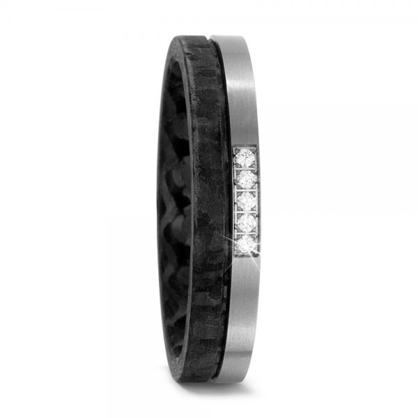 Trauringe Carbon von Titan Factory 52519/001/005/N200