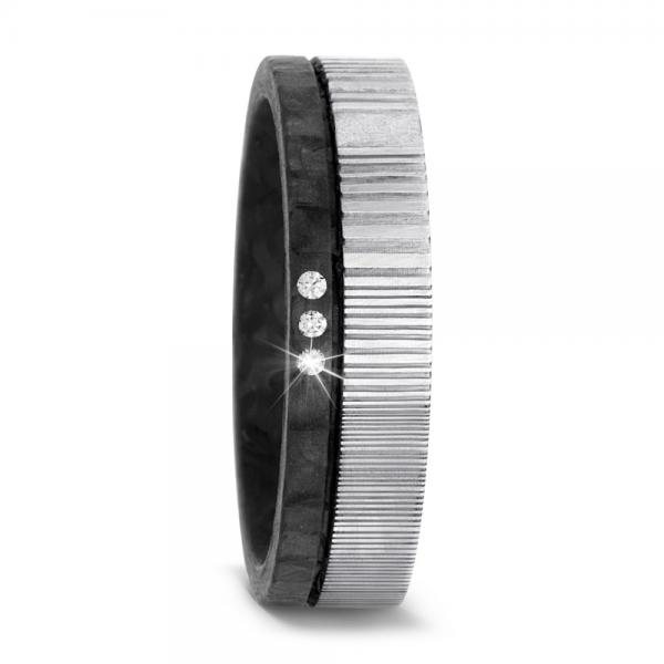 Trauringe Carbon von Titan Factory 52540/002/003/TN00