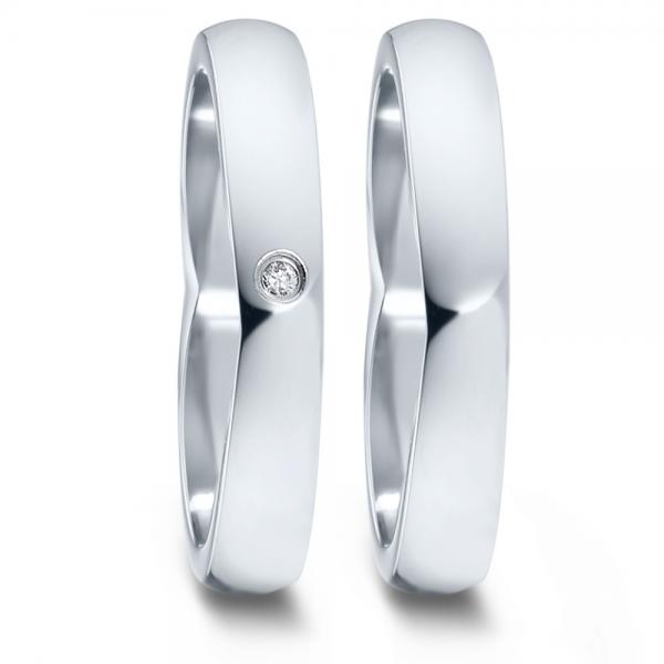 Partnerringe Edelstahl von TeNo  582111+582099