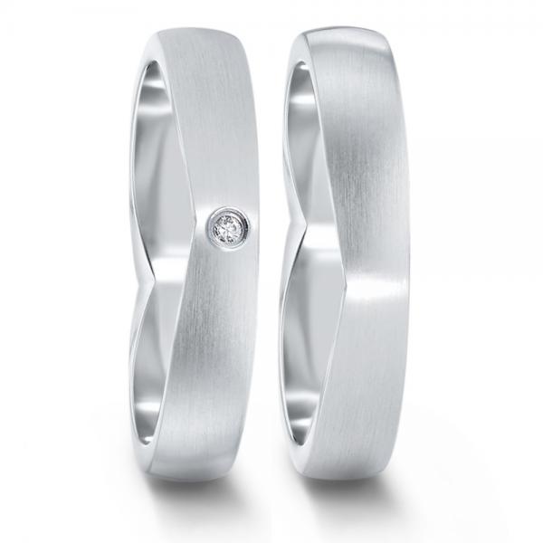 Partnerringe Edelstahl von TeNo  582112+582100